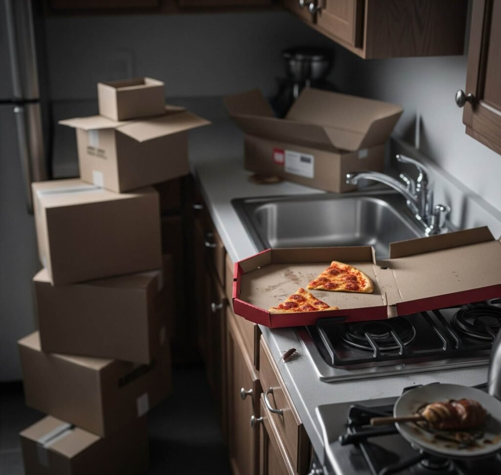 Grim Apartment Kitchen: Failed Move & Life Lessons