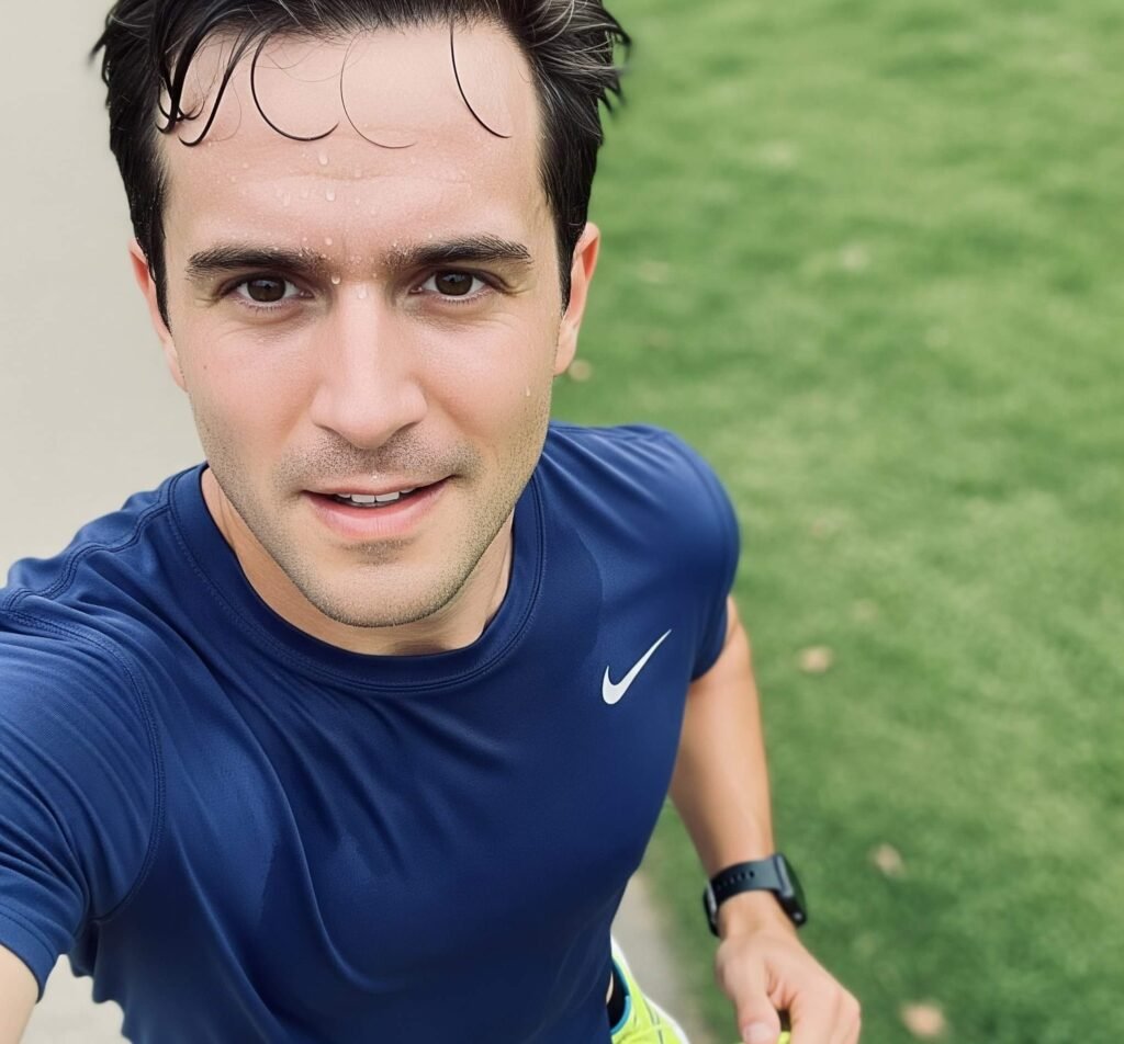 Sweaty Jog Selfie: Real Run Grit