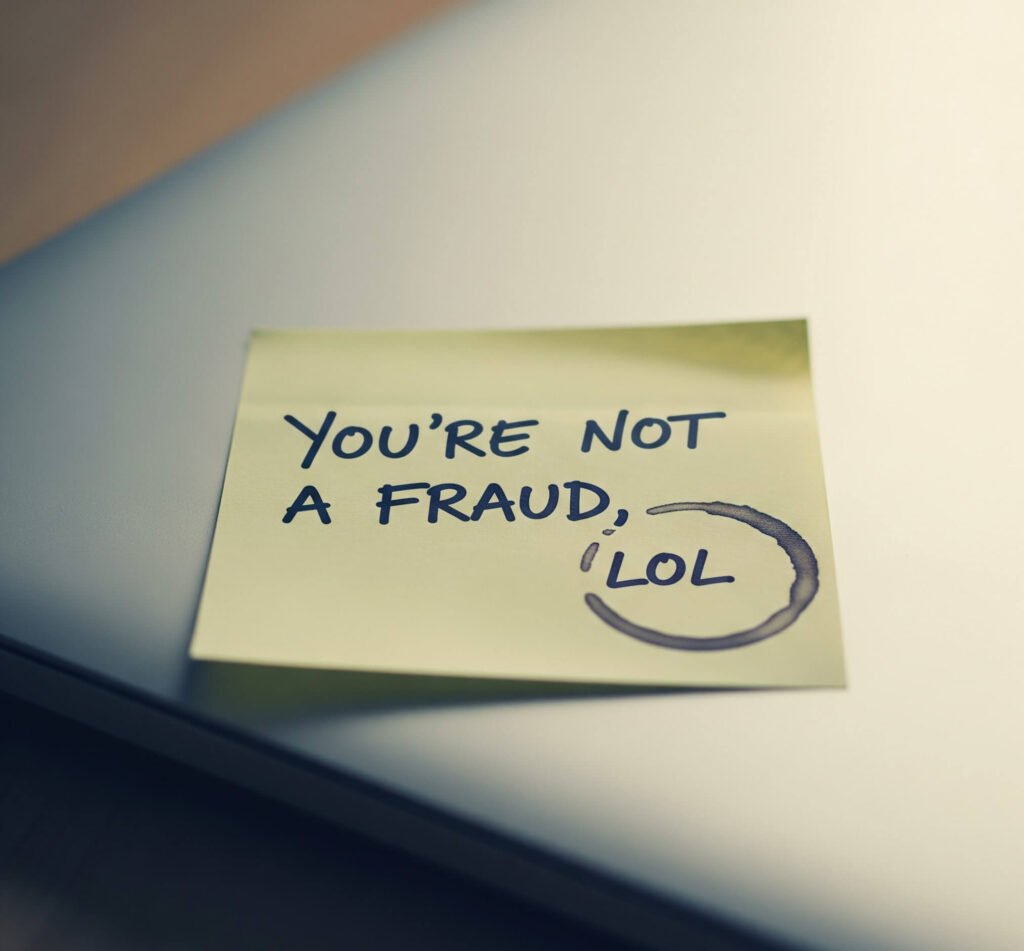 Confidence Boost: You're Not a Fraud - Laptop Sticky Note