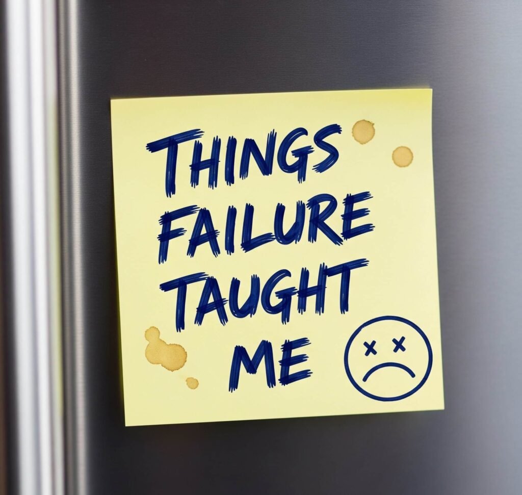 Lessons from Failure: A Relatable Sticky Note