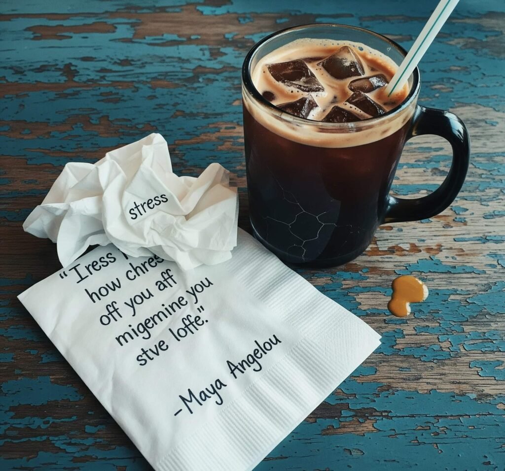 Coffee Shop Clarity: Angelou's Quote on a Napkin