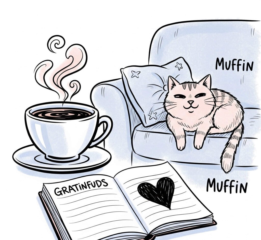 Morning Routine Doodle: Coffee & Cat