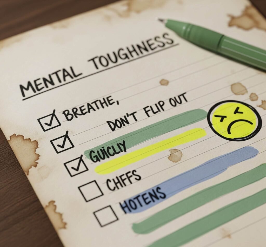 Doodled Checklist: Imperfect Mental Toughness