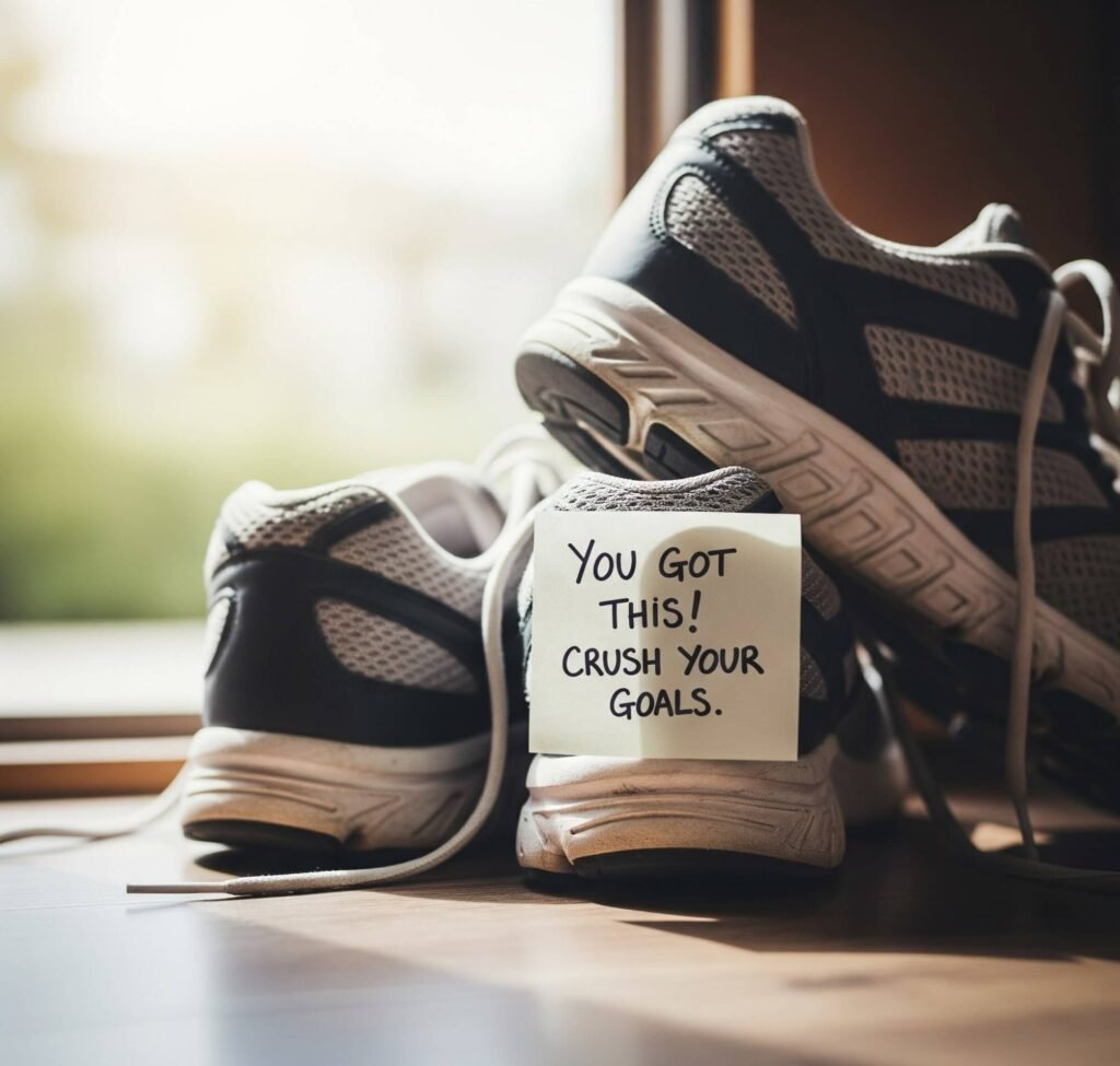 Motivational Kicks: Running Shoes by the Door