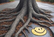 Developing Resilience: How to Stay Strong When Life Gets Tough Resilient oak roots crack sidewalk, smiley shines.