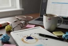 Achieving Your Goals: The Ultimate Step-by-Step Blueprint Cluttered desk mess for achieving your goals.